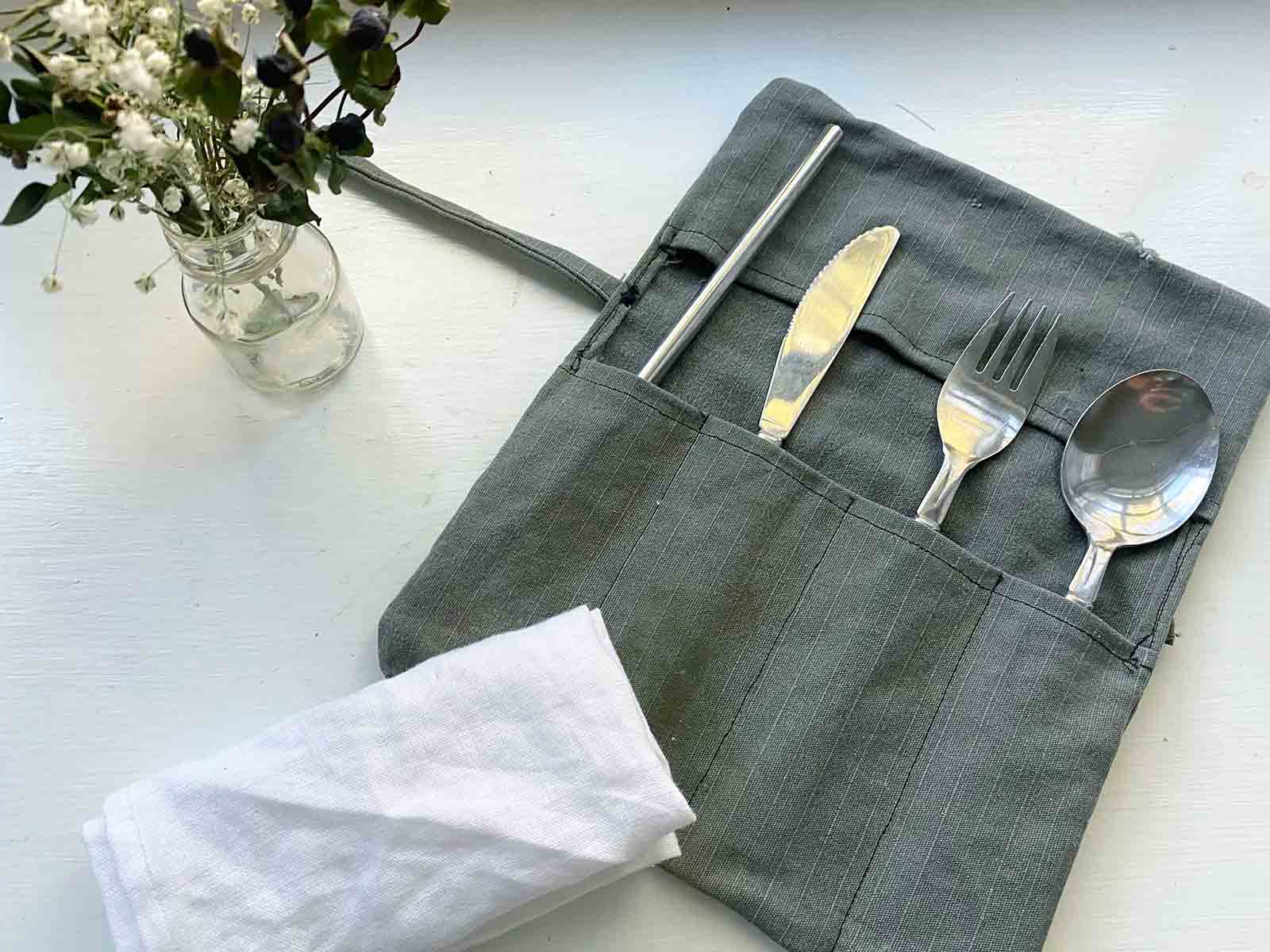Make a Cutlery Wrap Tiny Waste